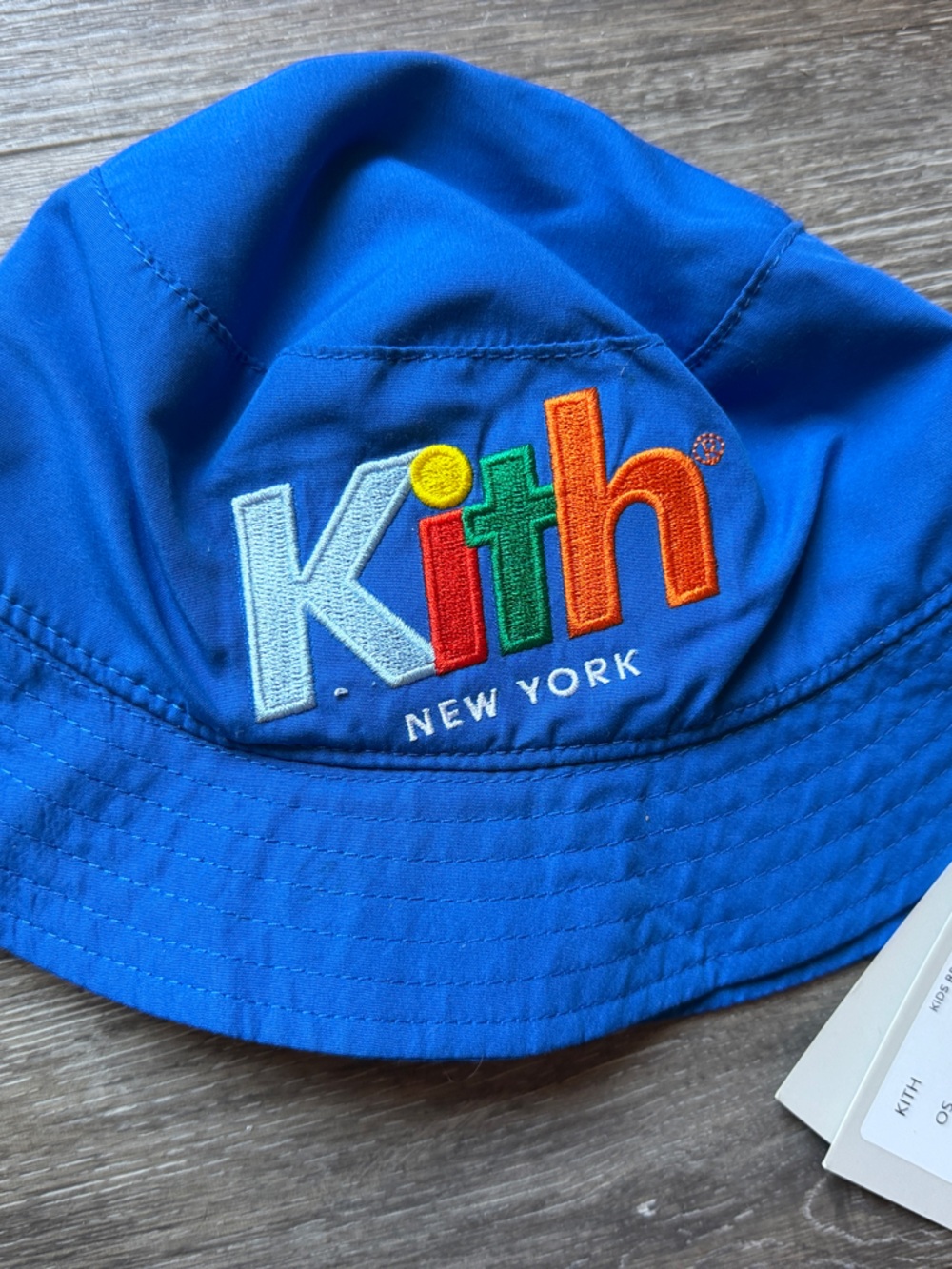 Kith Kids Royal Blue Embroidered Logo Bucket Hat
